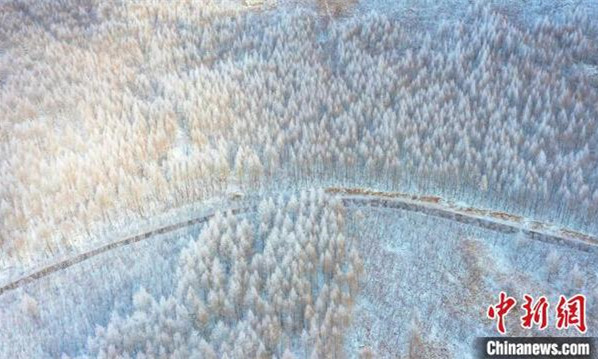 圖為內蒙古興安盟的冬日雪景